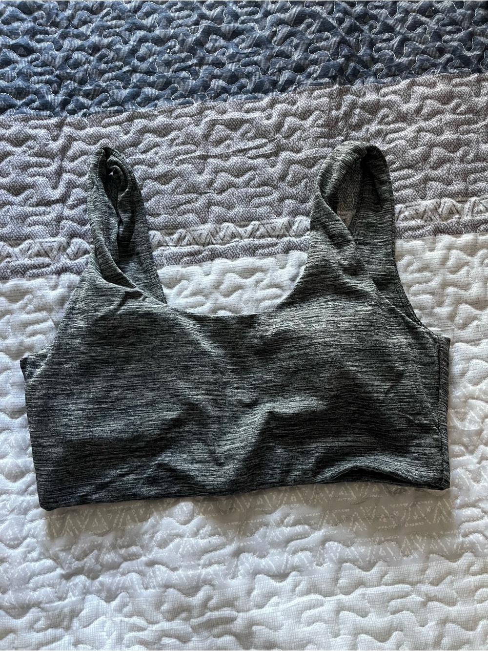 PARAGON Heather Charcoal Seamless Sports Bralette